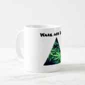 石を投げる人のマグ コーヒーマグカップ (正面左)