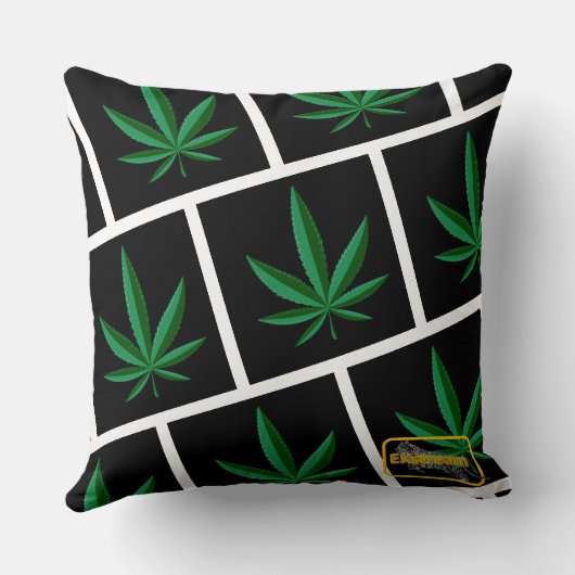 石を投げる人の枕 クッション (裏面)