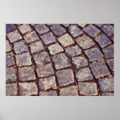 石を敷く敷石 ポスター (正面)