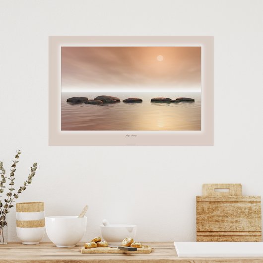 石を踏む ポスター (キッチン)