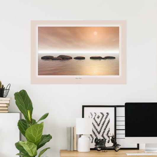 石を踏む ポスター (ホームオフィス)