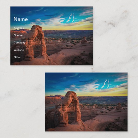 石アーチ 名刺 (正面/裏面)