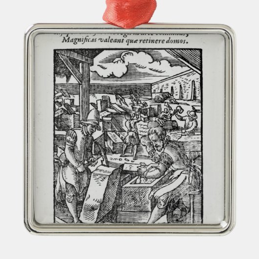 石カッター メタルオーナメント (正面)