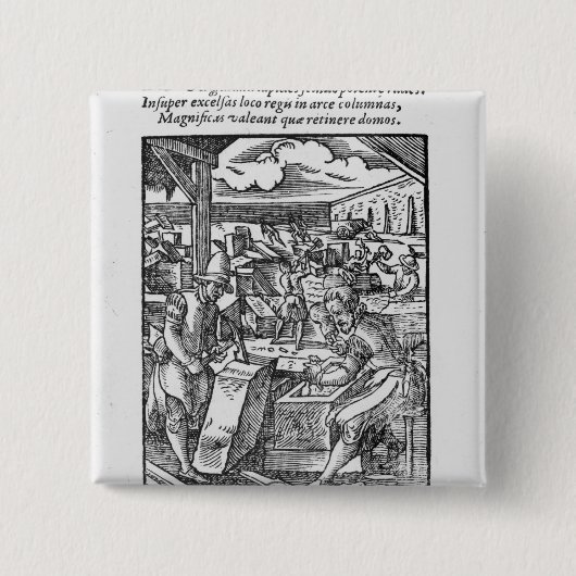 石カッター 缶バッジ (正面)