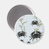 石カニ2.25インチマグネット マグネット (正面/裏面)