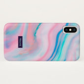 石カラフルフェイク石 Case-Mate iPhoneケース (裏面(横))