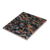 石カラフル化恐竜骨 タイル (側面)