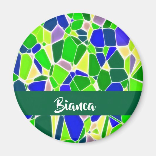 石カラフル形 マグネット (正面)