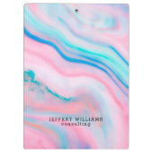 石カラフル石フェイク像 クリップボード (裏面)