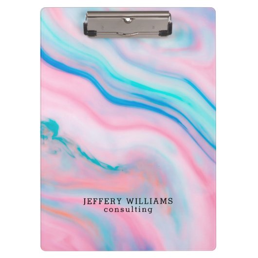 石カラフル石フェイク像 クリップボード (正面)