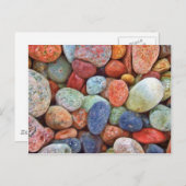 石カラフル石 ポストカード (正面/裏面)