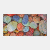 石カラフル、小石、岩と水 デスクマット (正面)