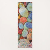 石カラフル、小石、岩と水 ヨガマット (正面)