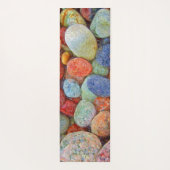 石カラフル、小石、岩と水 ヨガマット (裏面)