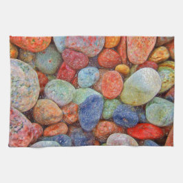 石カラフル、小石、岩 キッチンタオル