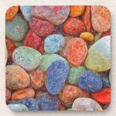 石カラフル、小石、岩 コースター (正面)