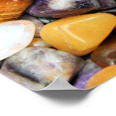 石カラフル、小石、岩 ポスター (角)