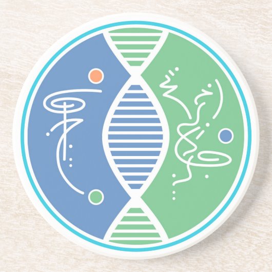 石コースターのヒーリング内円シンボル コースター (正面)