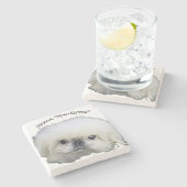 石コースターのマーカス「マンキッテン」 ストーンコースター (横)