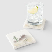 石コースター砂漠のシーン ストーンコースター (横)