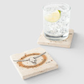 石コースター ストーンコースター (横)