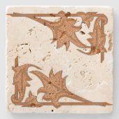 石コースター – リーフィブラケット ストーンコースター (正面)