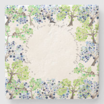 石コースター – ロマンチックな森