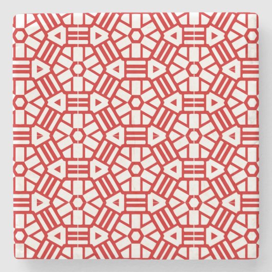 石コースター – 六角形とバー ストーンコースター (正面)