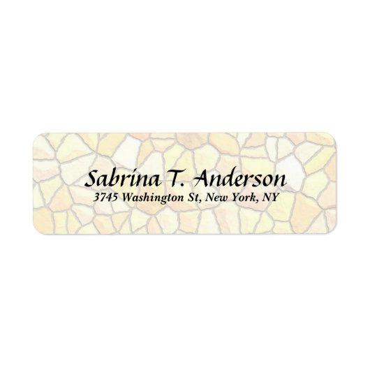 石スタイリッシュ壁スエレガントクリプトモダン ラベル (正面)