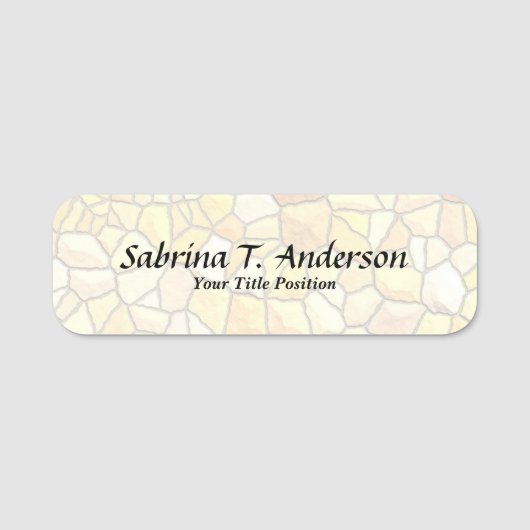 石スタイリッシュ壁スエレガントクリプトモダン 名札 (正面)