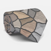石スタイリッシュ石模様組積造パターン ネクタイ (ロール)