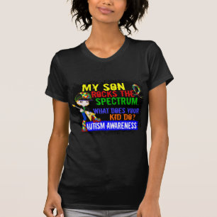 石スペクトルの自閉症の息子 Tシャツ