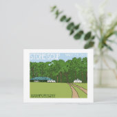 石スープはがき – 横 ポストカード (スタンド正面)