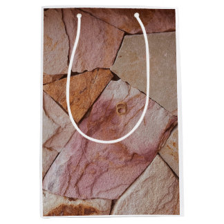 石デザイン包装紙 ミディアムペーパーバッグ