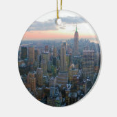 石ニューヨークシティの上から南に見ること セラミックオーナメント (左)