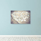 石ハート キャンバスプリント (インサイチュ (ウッドフロア))