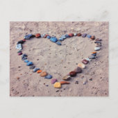 石ハート ポストカード (正面)