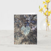 石ハートnotecard(愛は全のまわりにて) カード (黄色い花)