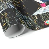 石パターン紙のツノメドリ ラッピングペーパー (ロールコーナー)