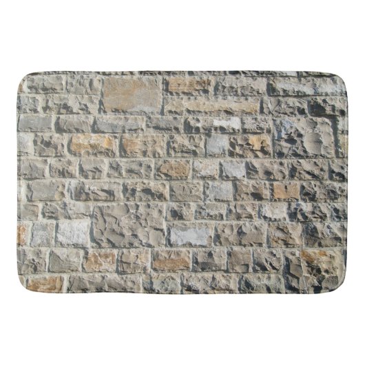 石パターン バスマット (正面)