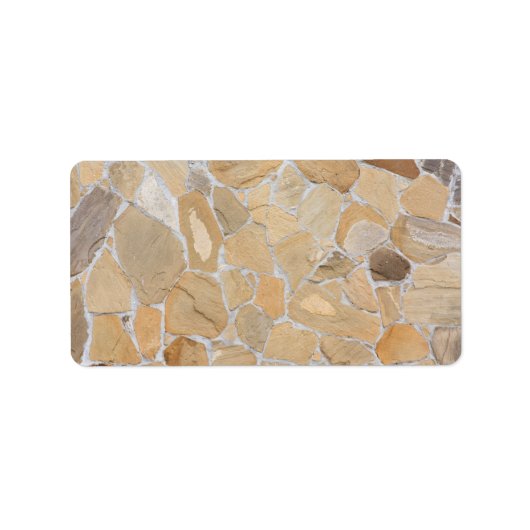 石パターン ラベル (正面)