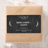 石パーソナライズされたけんラベル黒い黒板シール ラベル (インサイチュ)