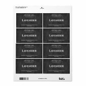 石パーソナライズされたけんラベル黒い黒板シール ラベル (フルシート)