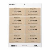 石パーソナライズされたけんラベルKraft背景シール ラベル (フルシート)