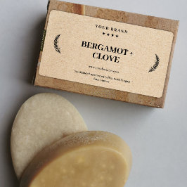 石パーソナライズされたけんラベルKraft背景シール ラベル