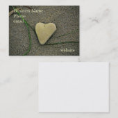 石ビジネスのハートはそれをカードカスタマイズ! 名刺 (正面/裏面)