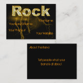 石ビジネスプロフィールカードテンプレート 名刺 (正面/裏面)