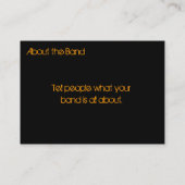 石ビジネスプロフィールカードテンプレート 名刺 (裏面)