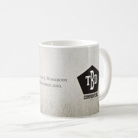 石フェイク人の年賀記念品 コーヒーマグカップ (正面右)