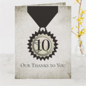 石フェイク器社員の周年記念品 カード (黄色い花)